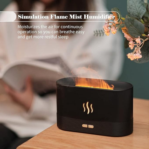 Flame Aroma Diffuser Auto-Off Function for Room Home Office Luxeoasis