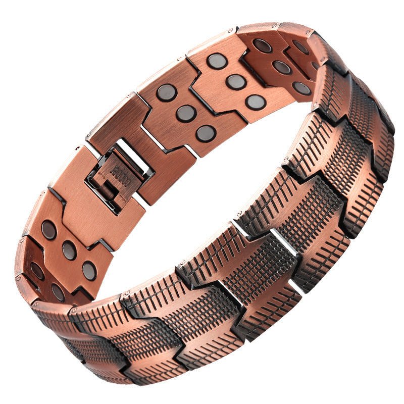 3-row Magnet 21 Wide Pure Copper Diagonal Bracelet Urban Sale