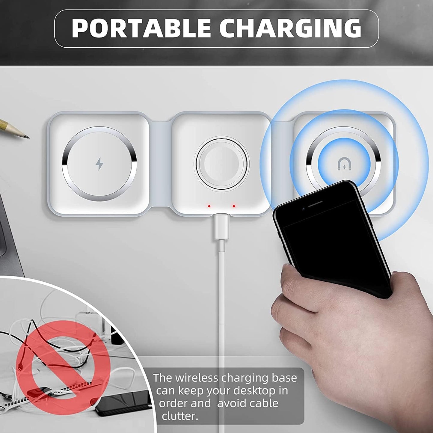 3-in-1 Wireless Charging Pad luxeoasis