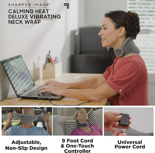 Calming Heat™ Vibrating Neck Wrap – Soothing Heat & Massage in One - Urban Sale