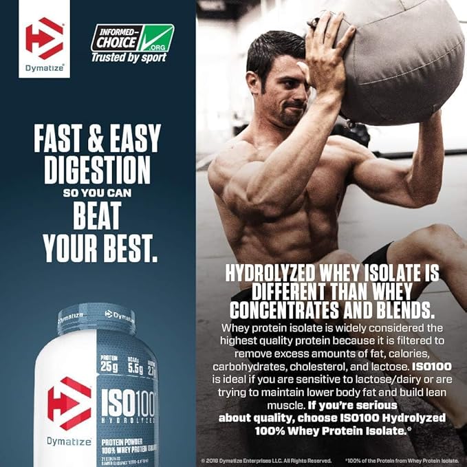 Dymatize- Iso 100 Hydrolyzed (Original) Luxeoasis