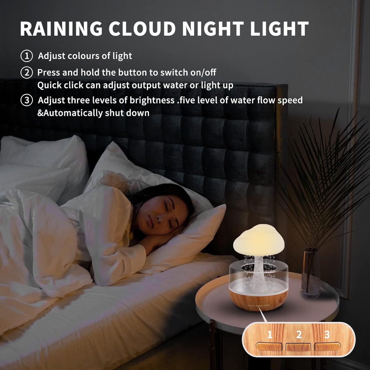 Cloud Rain Humidifier Luxeoasis