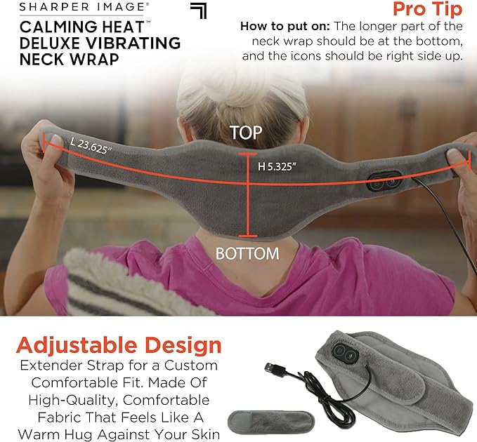 Calming Heat™ Vibrating Neck Wrap – Soothing Heat & Massage in One - Urban Sale
