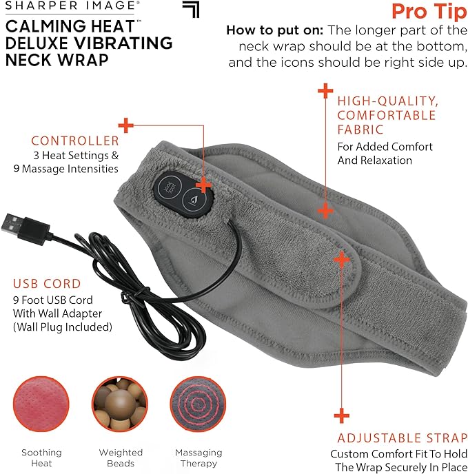 Calming Heat™ Vibrating Neck Wrap – Soothing Heat & Massage in One - Urban Sale
