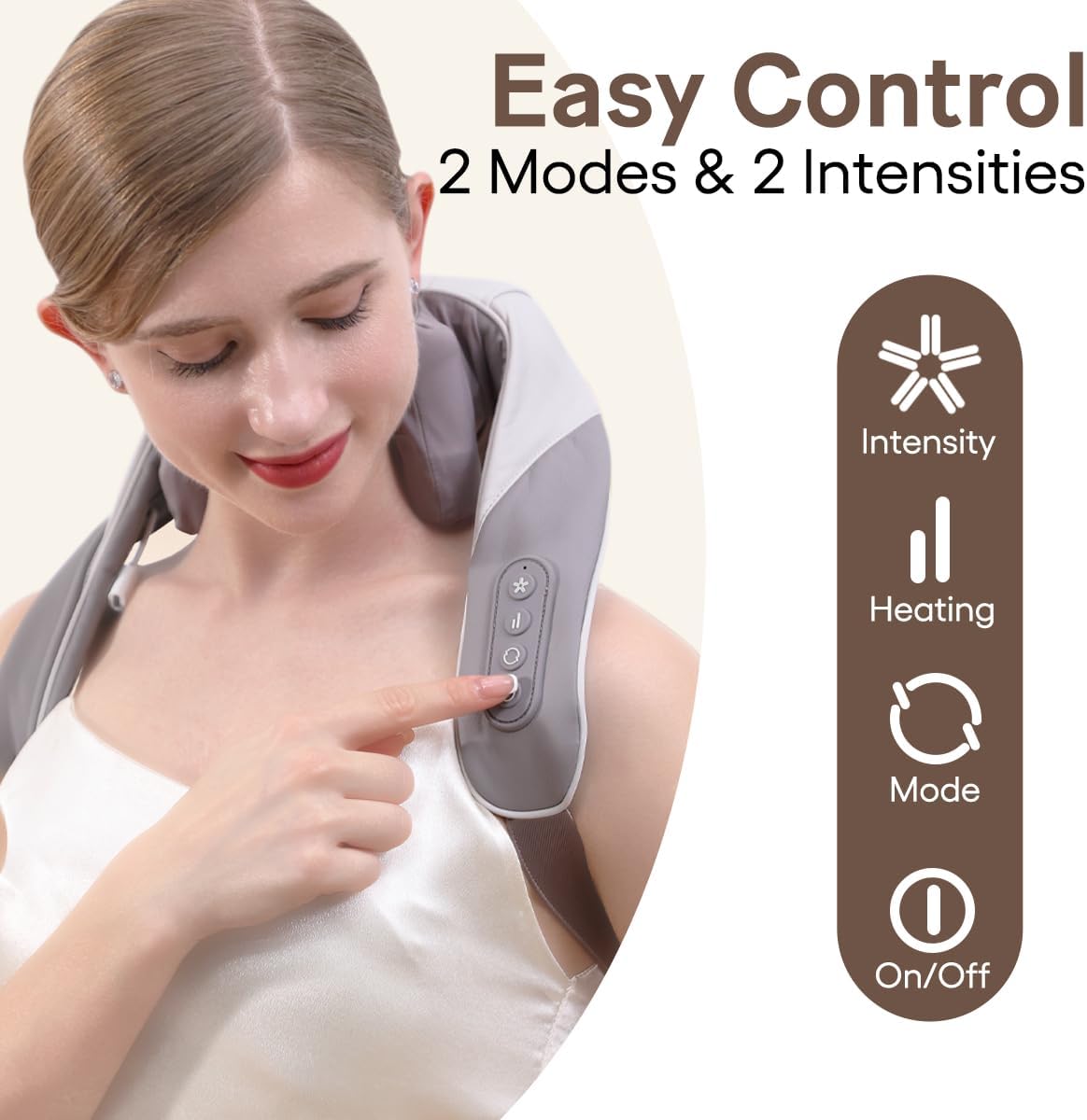 3D Kneading Neck Massager Luxeoasis