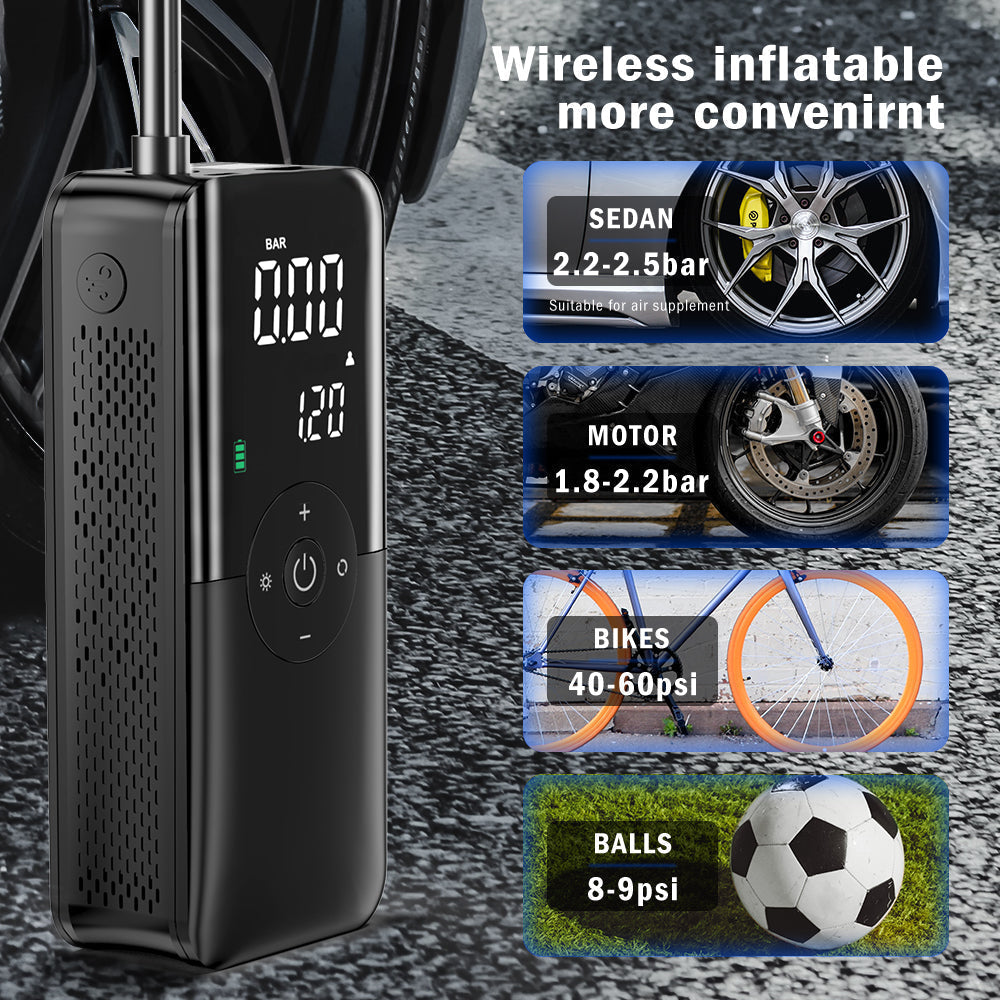 Portable Electric Air Pump + Charger + Super Torch (Multipurpose) UAE Store officaial