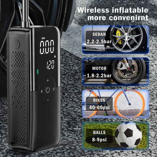 Portable Electric Air Pump + Charger + Super Torch (Multipurpose) UAE Store officaial