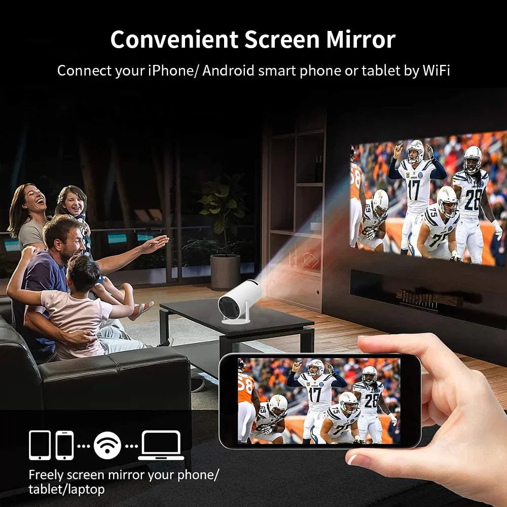 Ultimate Bedroom Companion: Portable Mini 4K Projector for Home Entertainment Luxeoasis