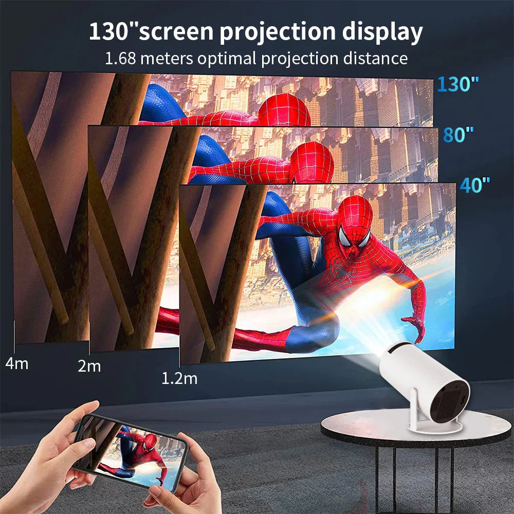 Ultimate Bedroom Companion: Portable Mini 4K Projector for Home Entertainment Luxeoasis
