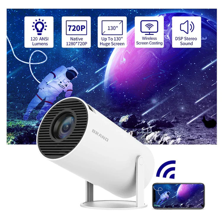 Ultimate Bedroom Companion: Portable Mini 4K Projector for Home Entertainment Luxeoasis