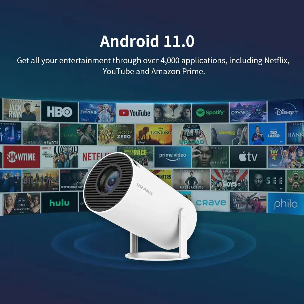Ultimate Bedroom Companion: Portable Mini 4K Projector for Home Entertainment Luxeoasis