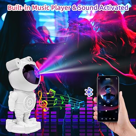 Astronaut Projector Light With Music Luxeoasis