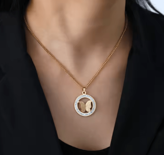 Butterfly Zircon Pendant Set Urban Sale