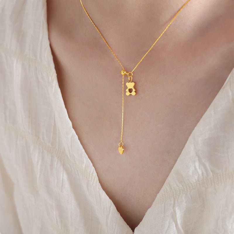 Cartoon Cartoon Bear Cute Jewelry For Girls Necklace Urban Sale