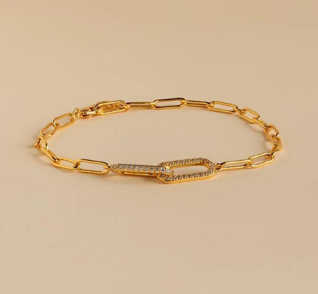 Copper Inlaid Zircon Infinite Symbol Bracelet For Women Urban Sale