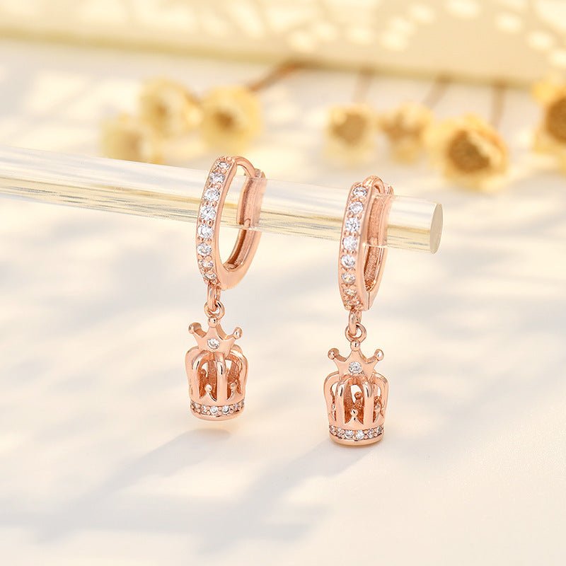 Crown Earrings Women's Simple Special-interest Design Urban Sale