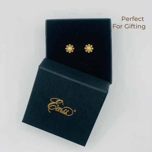 Daisy with Pearl Gold | Stainless Steel | 18K Gold Plated Urban Sale