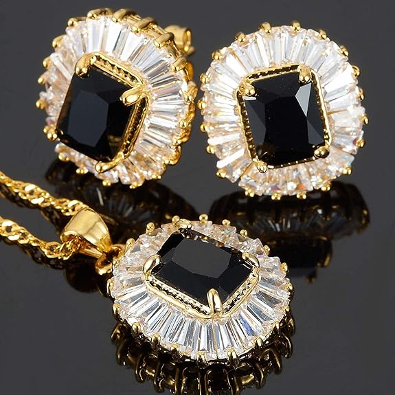 Emerald Gemstones Pendant Set Urban Sale