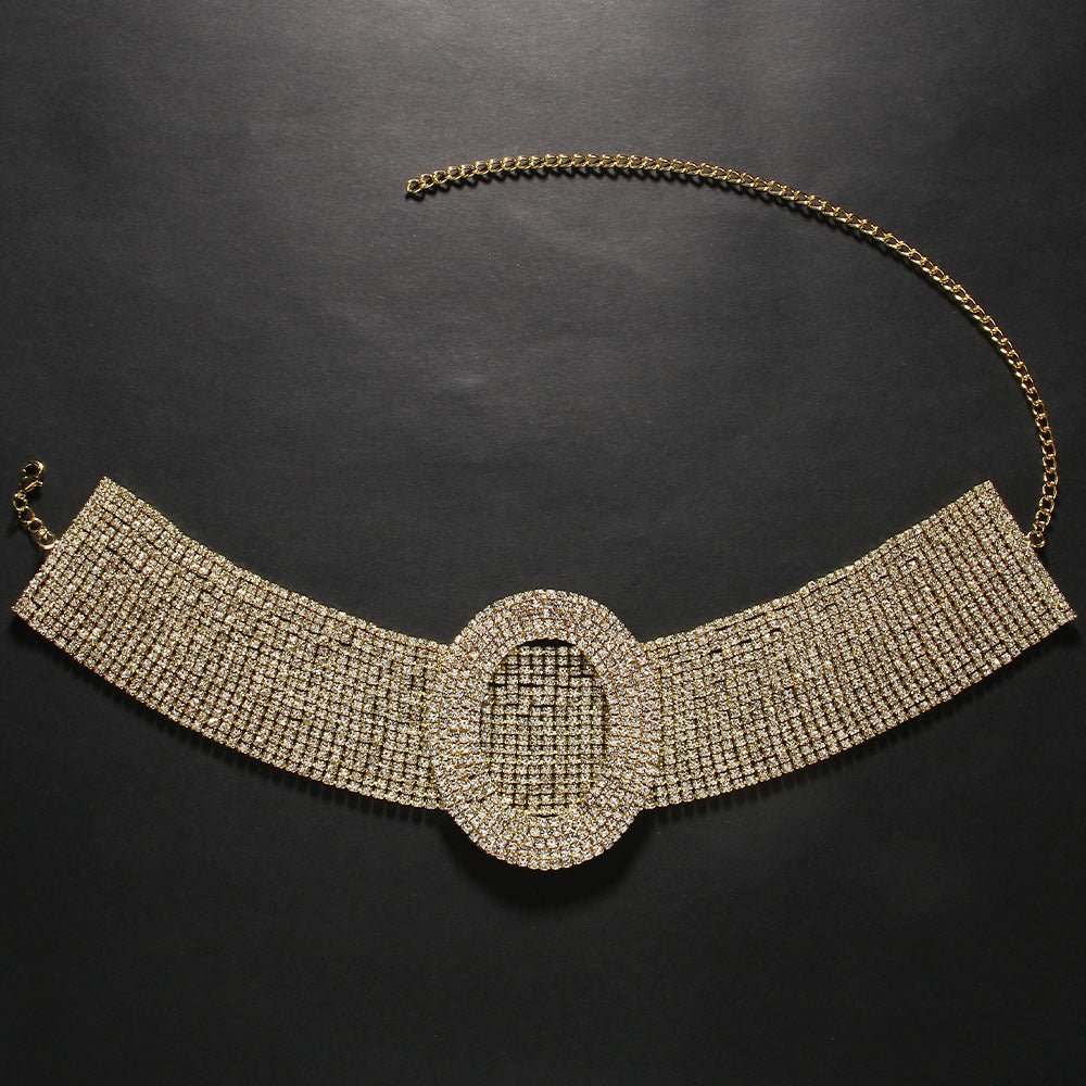 European And American Fashion Rhinestone Clavicle Chain Sweet Cool Simple Necklace Urban Sale