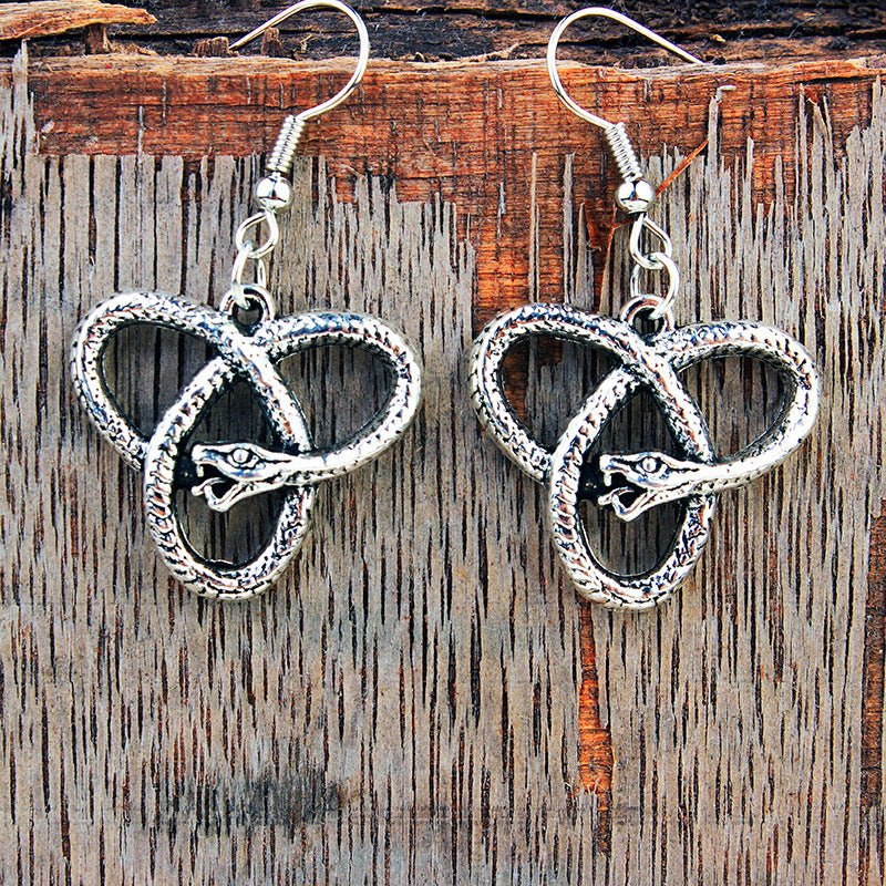 European And American Gothic Universe Infinite Snake Earrings Pagan Ancient India Urban Sale