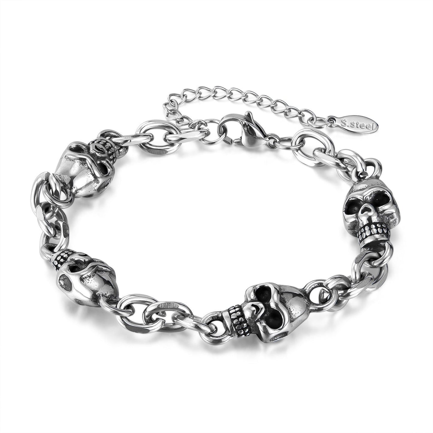 Fashion Bracelet Men's Hip Hop Trend Stainless Steel Urban Sale