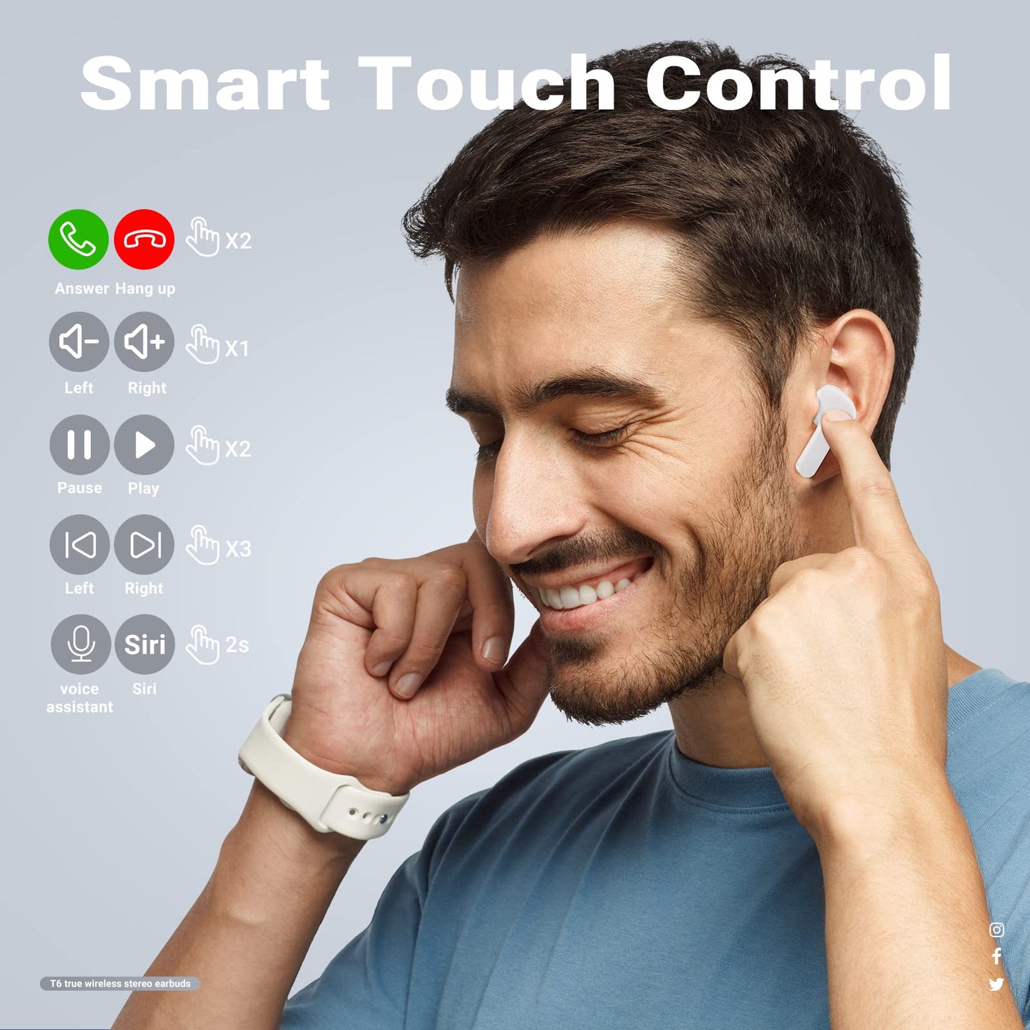 TWS Headset T6 Zambeel