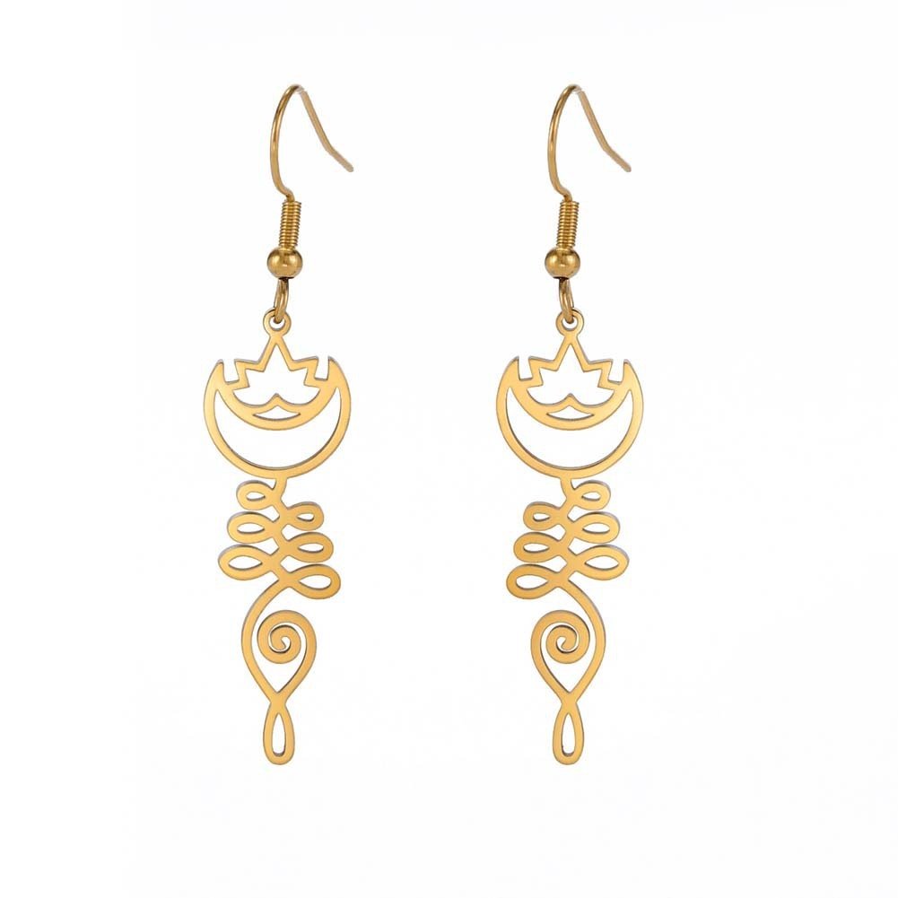 Temperament Wild Simple Moon Ring Earrings Urban Sale