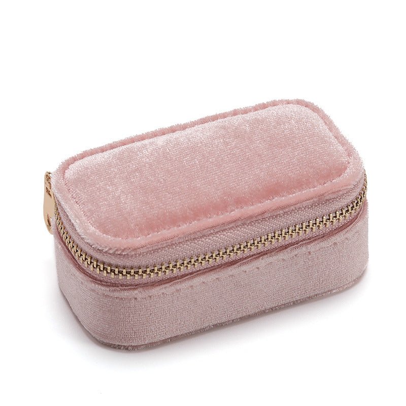 Velvet Travel Jewelry Storage Box Portable Ring Ear Stud Box Urban Sale