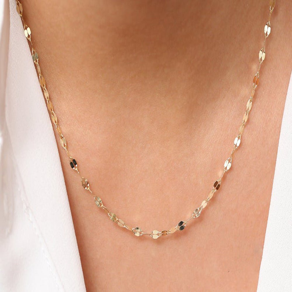 Women's Delicate Lip Chain Necklace Urban Sale