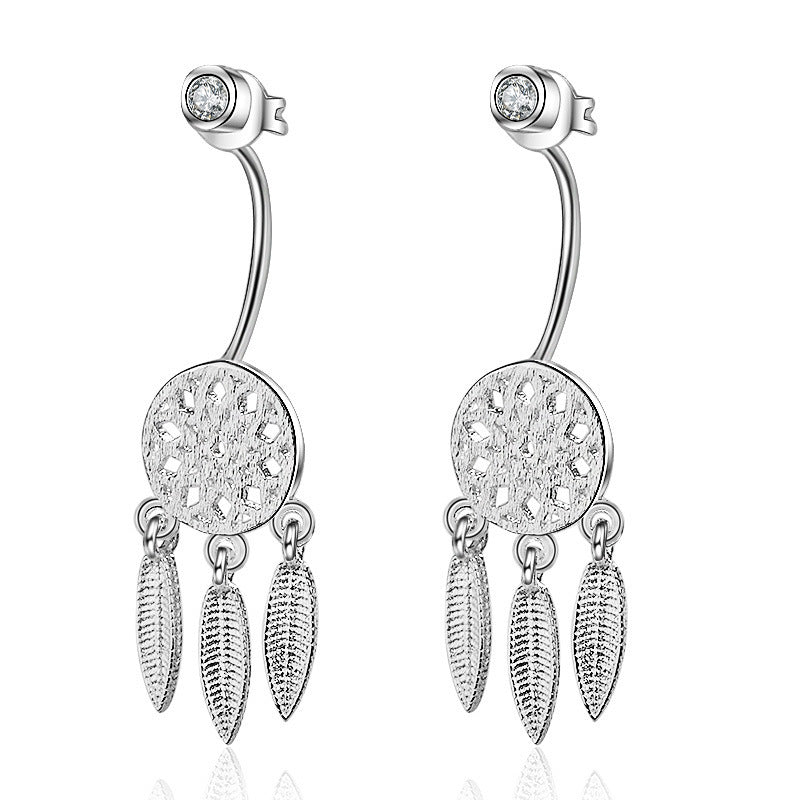Women's Fashion Feather Dream Catcher Ear Studs Urban Sale