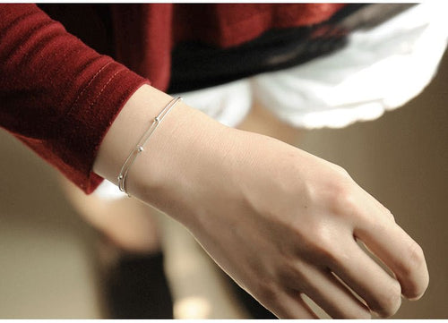Women's Korean-style Fashion Simple Small Balls Bracelet Temperamental Sterling Silver Ornament Urban Sale