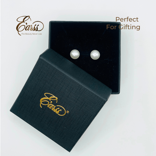 10 mm White Pearl With Post Earring | Stainless Steel | Gold Plated Urban Sale