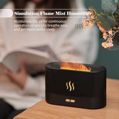 Flame Aroma Diffuser  Auto-Off Function for Room Home Office Luxeoasis