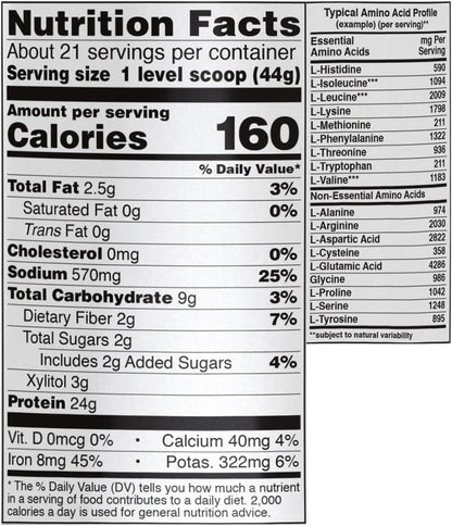 Now Sports- Pea Protein Creamy Chocolate Powder (Original) Zambeel