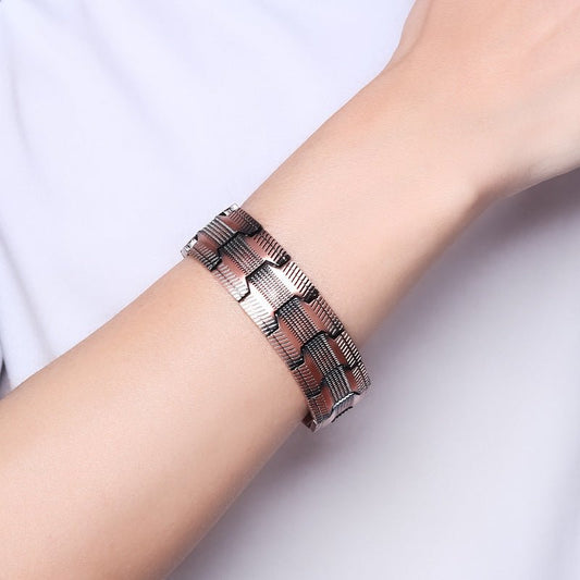 3-row Magnet 21 Wide Pure Copper Diagonal Bracelet Urban Sale