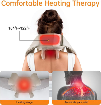 3D Kneading Neck Massager Luxeoasis