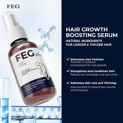 FEG® Advanced Hair Growth Spray – Revitalize Roots & Boost Thickness - Urban Sale
