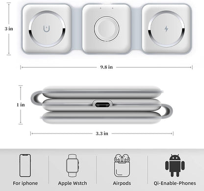 3-in-1 Wireless Charging Pad luxeoasis