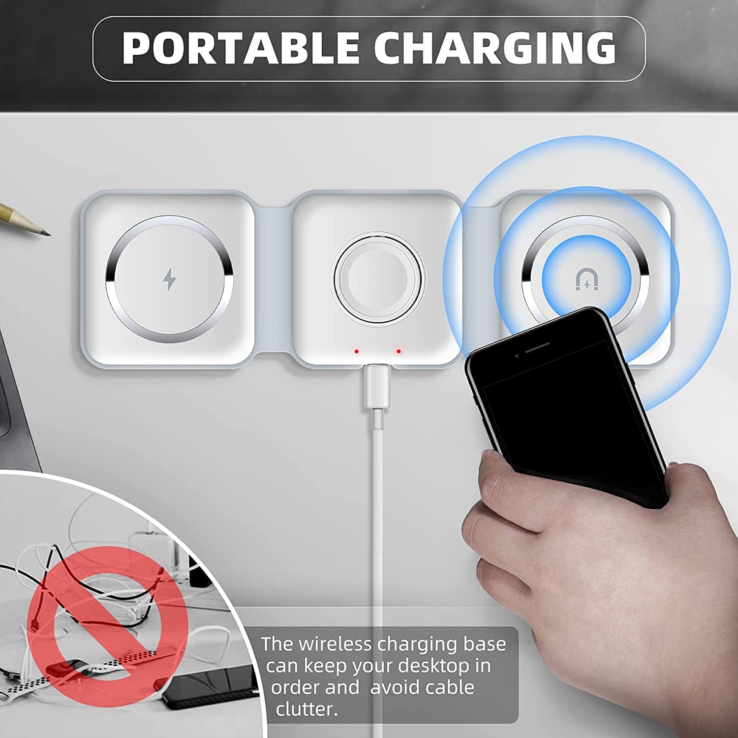 3-in-1 Wireless Charging Pad luxeoasis