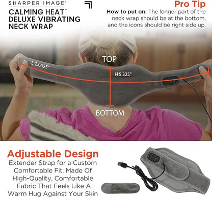 Calming Heat™ Vibrating Neck Wrap – Soothing Heat & Massage in One - Urban Sale