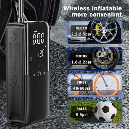 Portable Electric Air Pump + Charger + Super Torch (Multipurpose) UAE Store officaial
