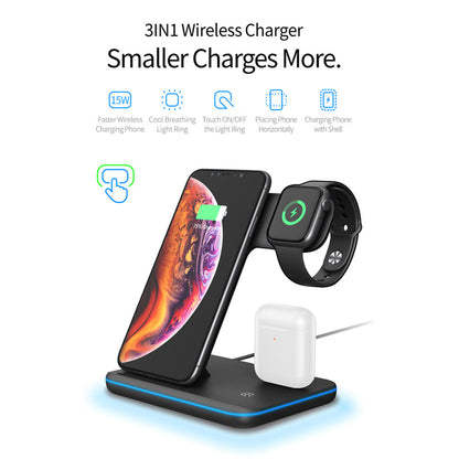 3 in 1 Wireless Charger Stand luxeoasis