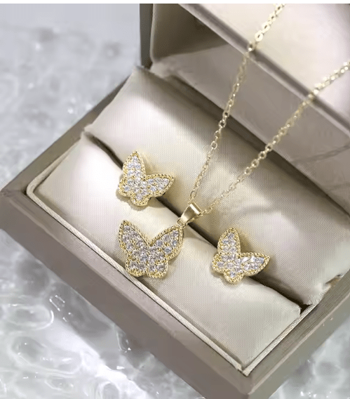 Butterfly Necklace Set Urban Sale