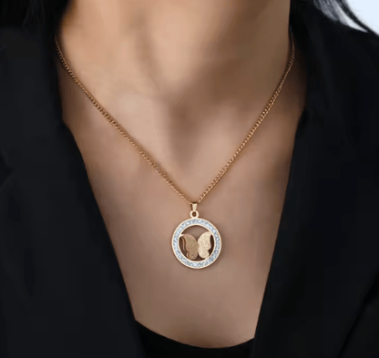 Butterfly Zircon Pendant Set Urban Sale
