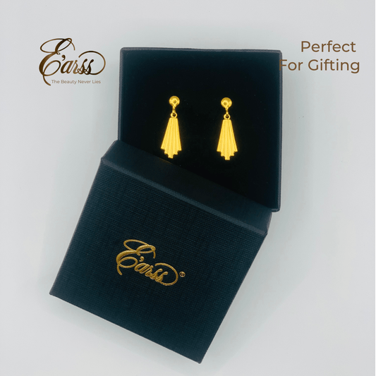 Chandelier Drop Gold Earring | Stainless Steel | 18K Gold Plated Urban Sale