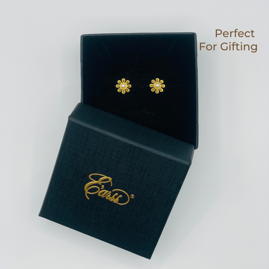 Daisy with Pearl Gold | Stainless Steel | 18K Gold Plated Urban Sale