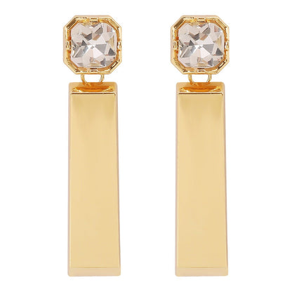 Diamond Rectangular Earrings Urban Sale