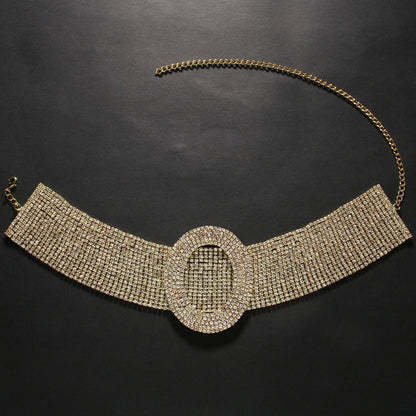 European And American Fashion Rhinestone Clavicle Chain Sweet Cool Simple Necklace Urban Sale