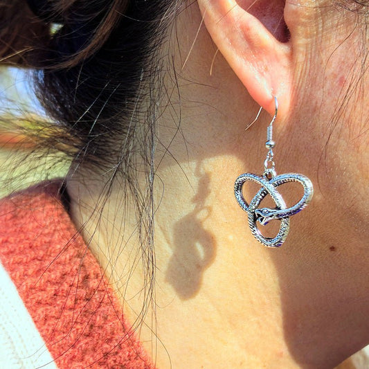 European And American Gothic Universe Infinite Snake Earrings Pagan Ancient India Urban Sale