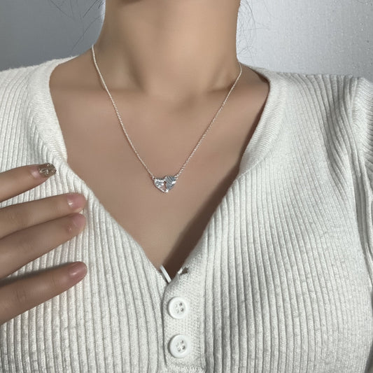 European And American Love Necklace Mother's Day Geometric Copper Peach Heart Gift Urban Sale